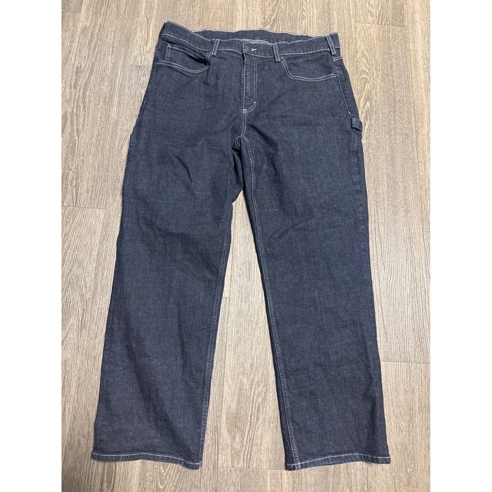40 Grit Duluth Trading Co Mens Standard Fit Carpenter Jeans Dark Wash 38x30